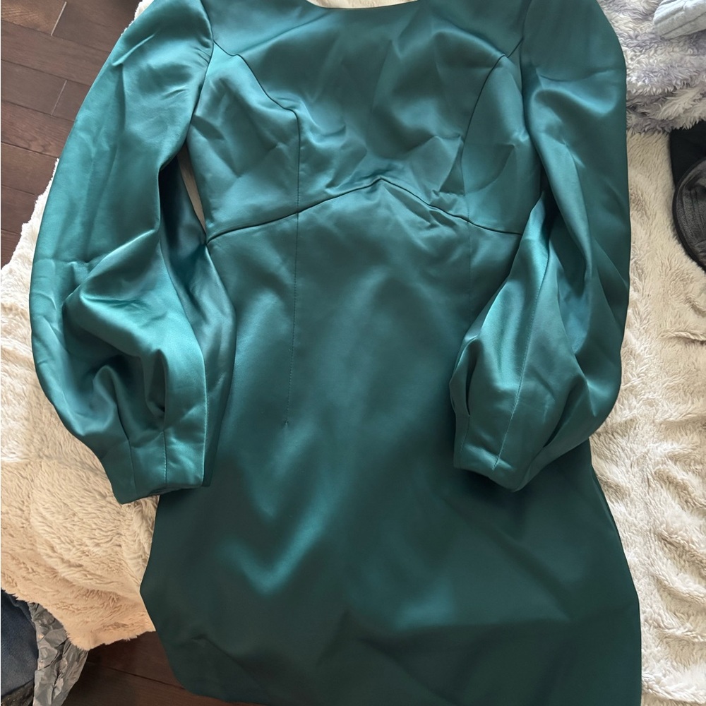 Ever New Teal Long Sleeve Dress